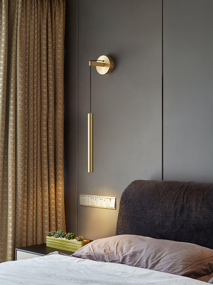 Brass Line Wall Light | Brass & Metal | Adjustable Dimming