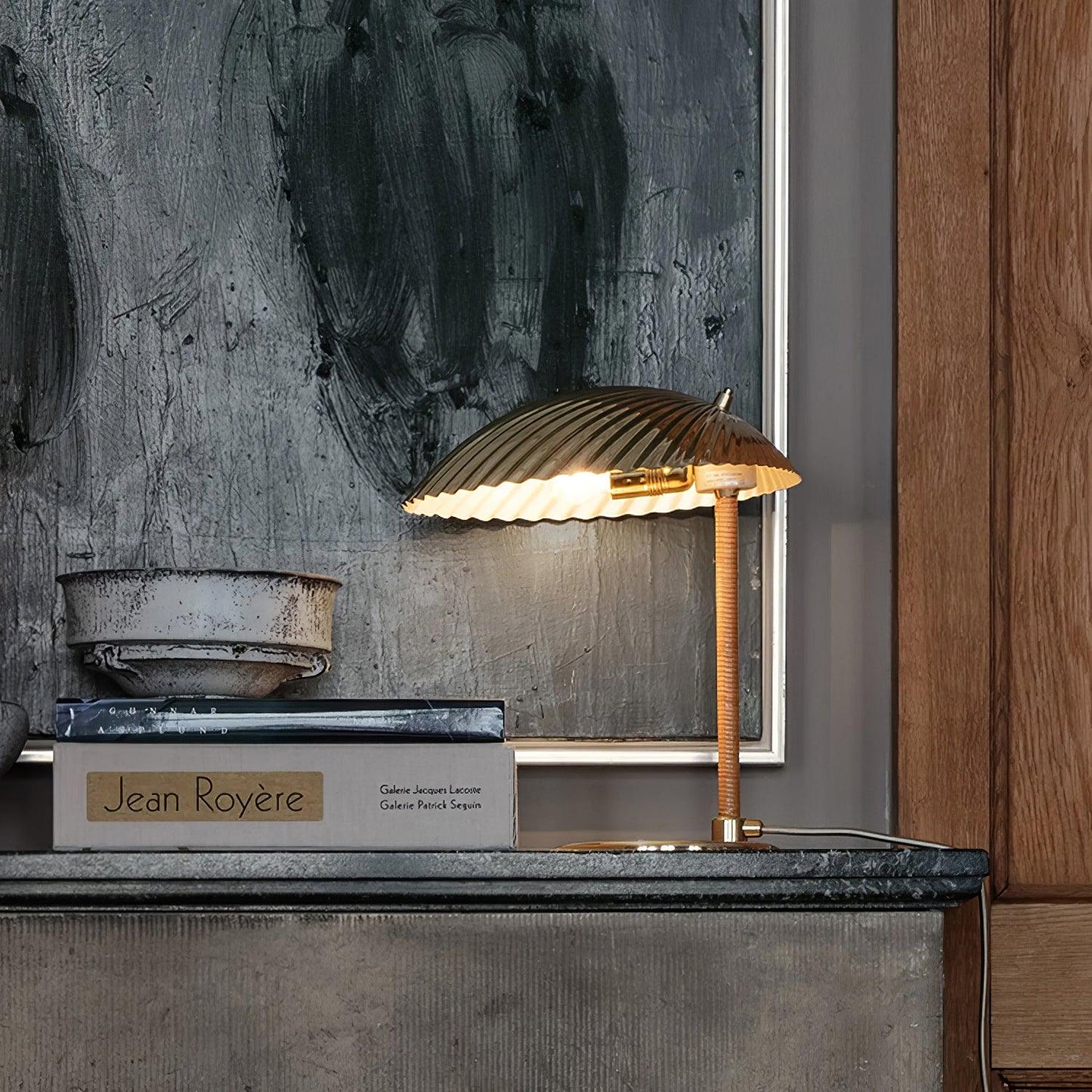 Brass Shell Table Lamp | Brass | Silver