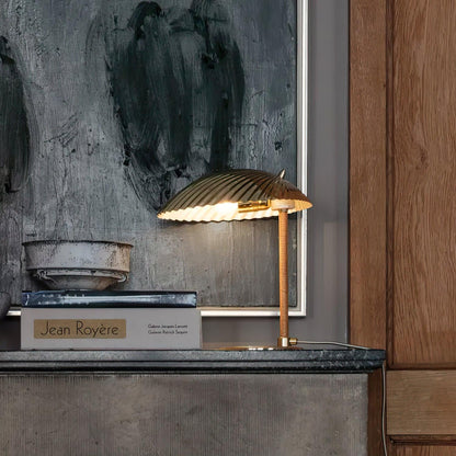 Brass Shell Table Lamp | Brass | Silver