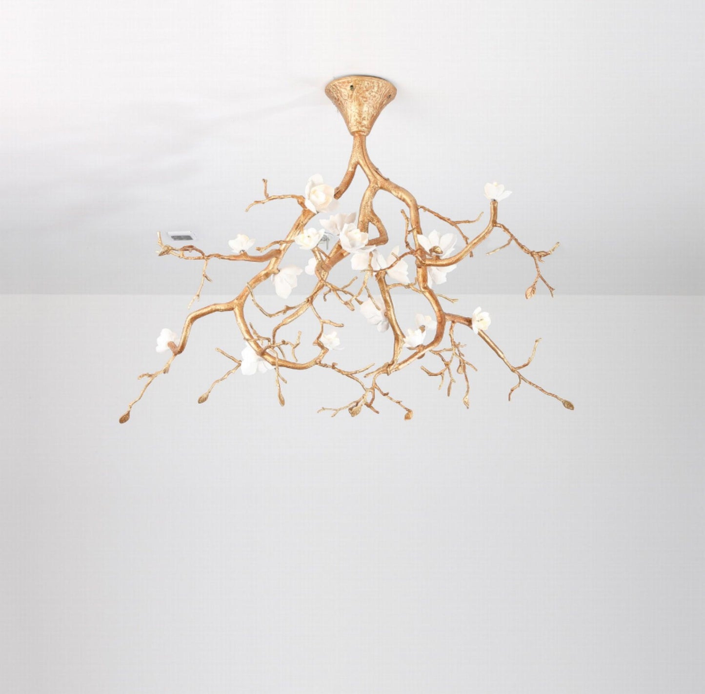 Tree Branches Ceiling Lamp | Pure Copper & Ceramic | 120cm Diameter