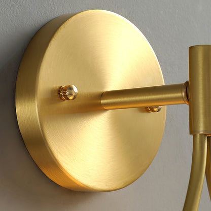 Brass Wall Lamp Set | Vintage Industrial Design | Set of 2