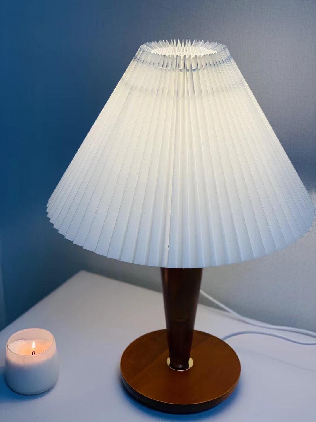 Brentwood Table Lamp | Fabric, Metal, Iron, Wooden | White Shade
