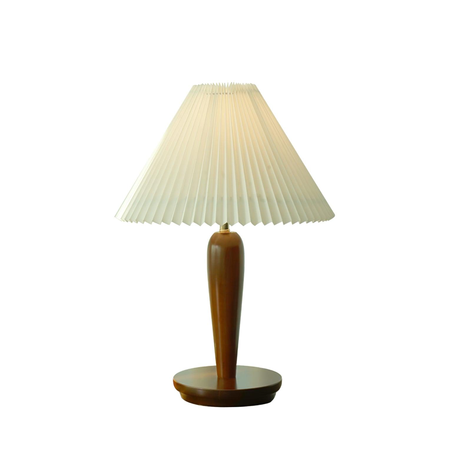 Brentwood Table Lamp | Fabric, Metal, Iron, Wooden | White Shade