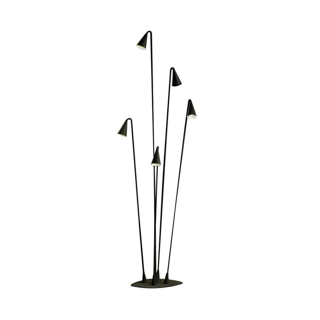 Bellflower Outdoor Floor Lamp | Aluminum | Black