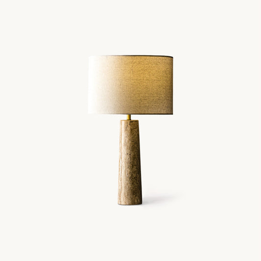 Brixton Table Lamp | Natural Wood & Linen | Beige