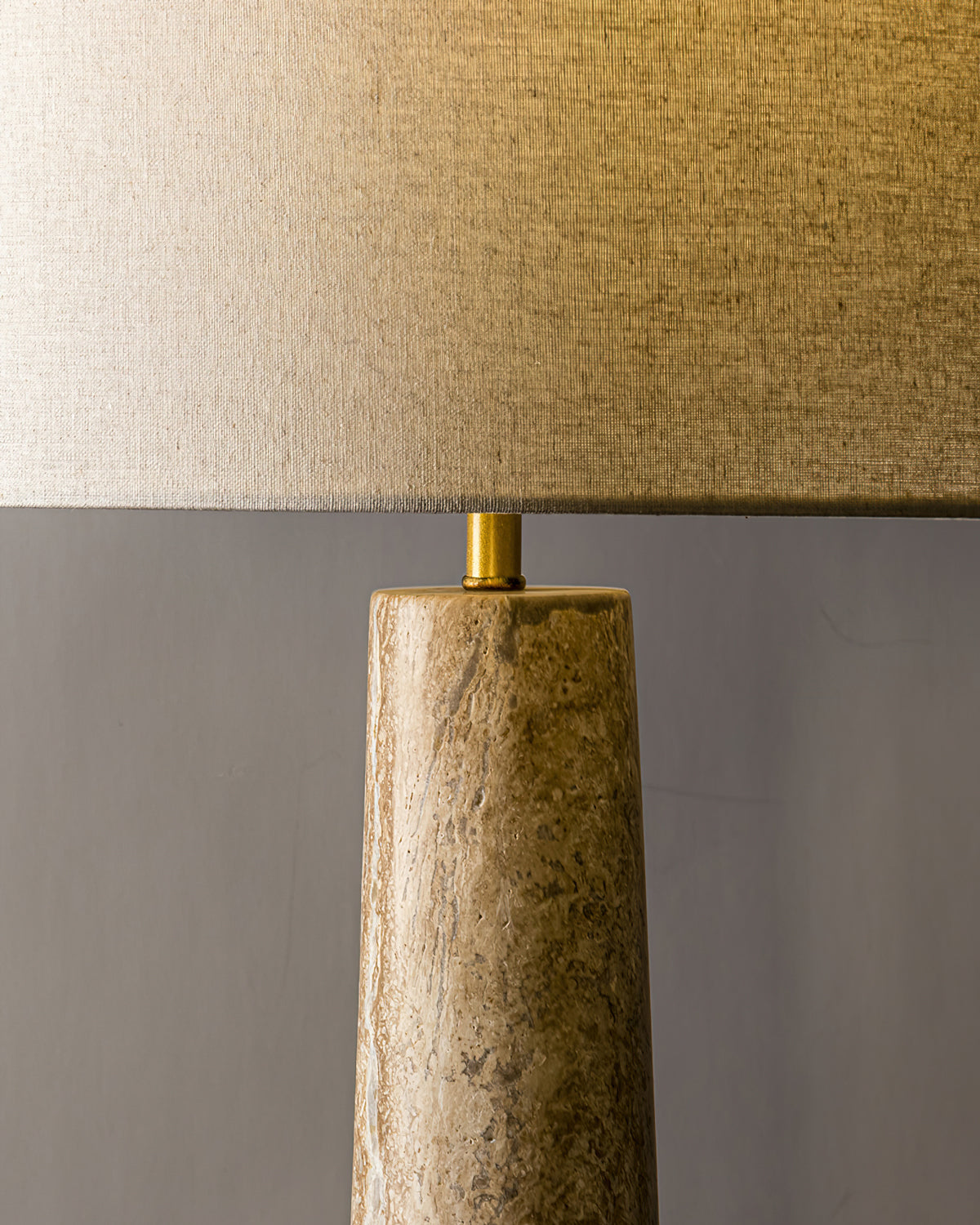 Brixton Table Lamp | Natural Wood & Linen | Beige