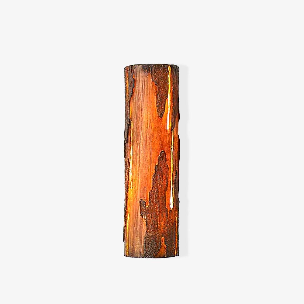 Broken Bark Wall Light | Iron, Metal, Resin | White, Bark color