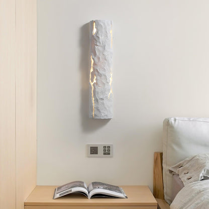 Broken Bark Wall Light | Iron, Metal, Resin | White, Bark color