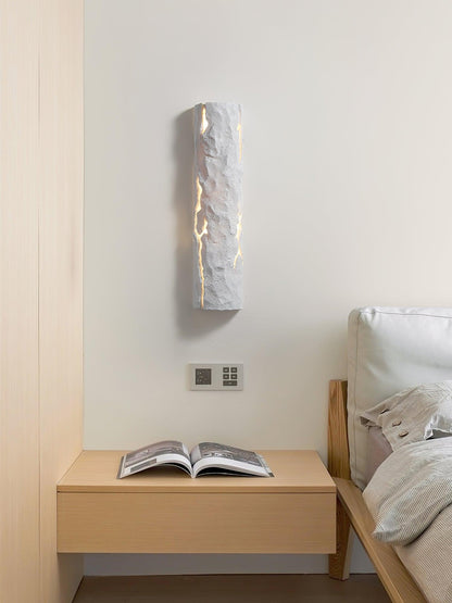 Broken Bark Wall Light | Iron, Metal, Resin | White, Bark color