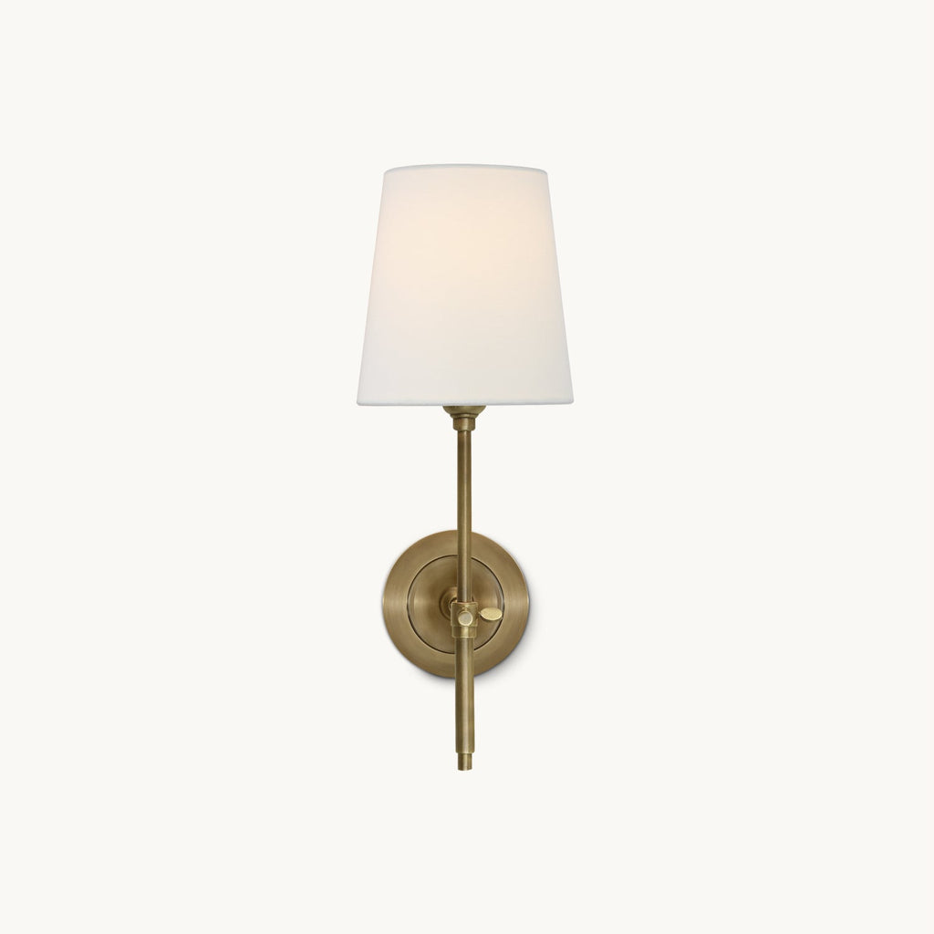 Bryant Wall Light | Brass & Fabric | Indoor
