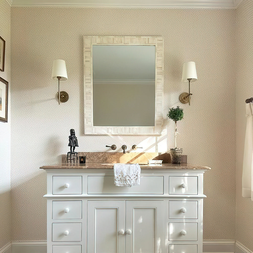 Bryant Wall Light | Brass & Fabric | Indoor