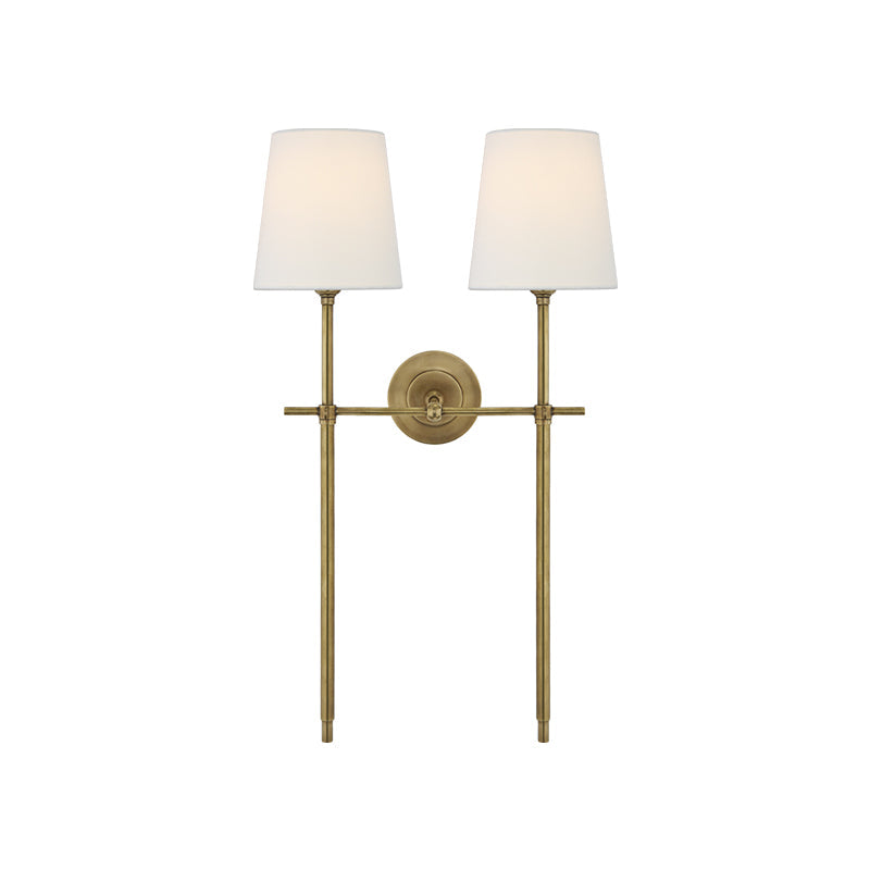 Bryant Wall Light | Brass & Fabric | Indoor