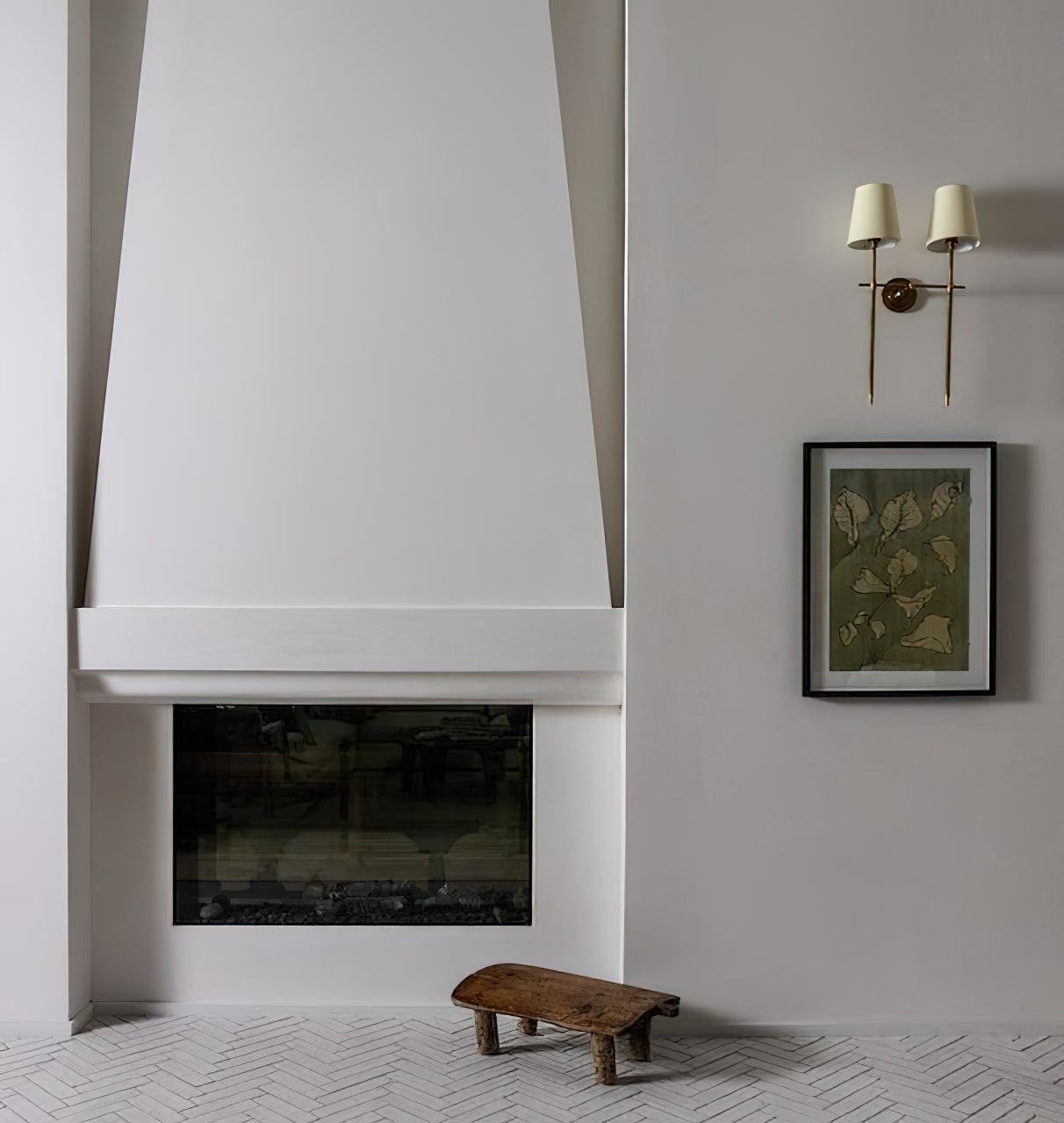 Bryant Wall Light | Brass & Fabric | Indoor