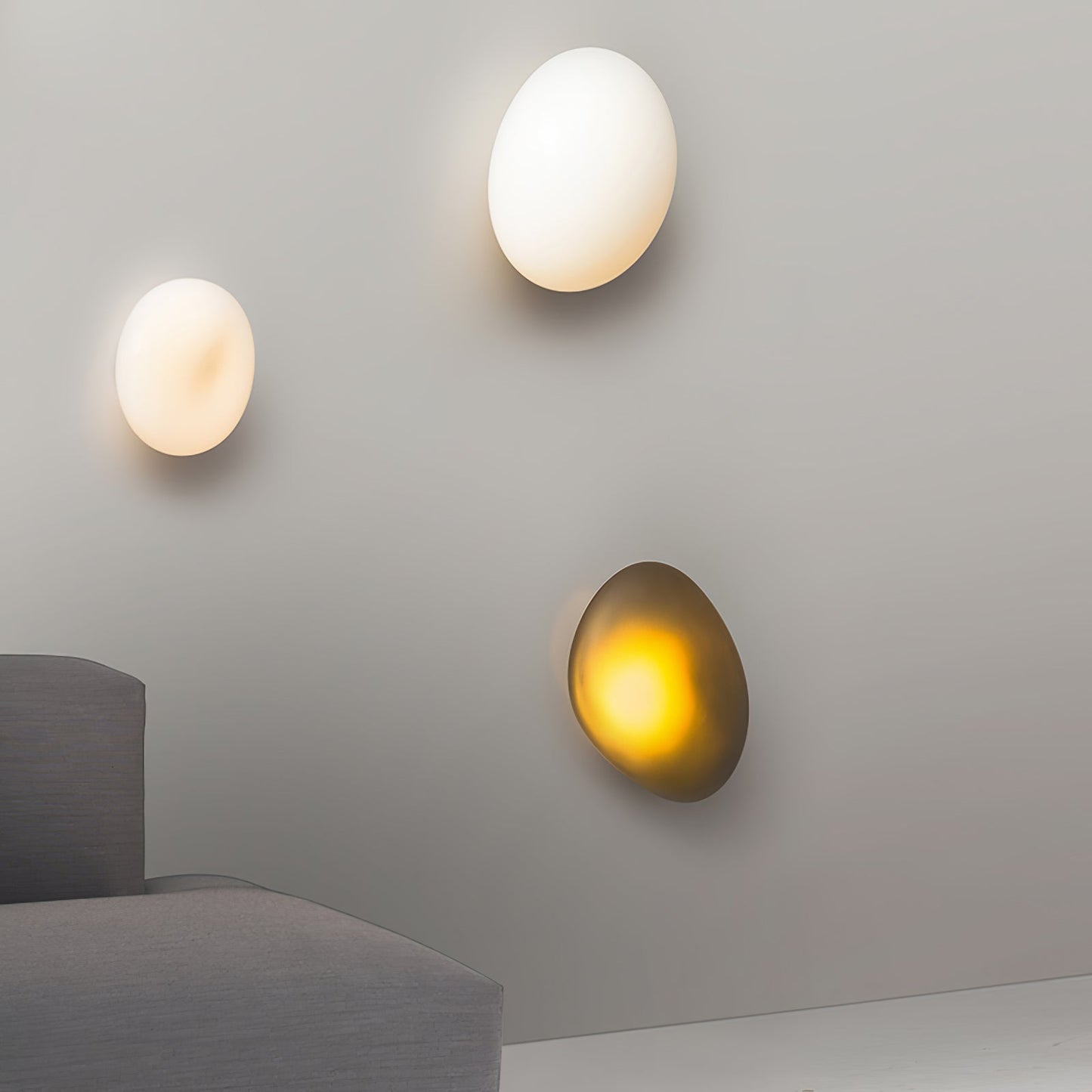 Bubble Glass Wall Lamp | Metal & Glass | Dimmable, Multi-Color Options