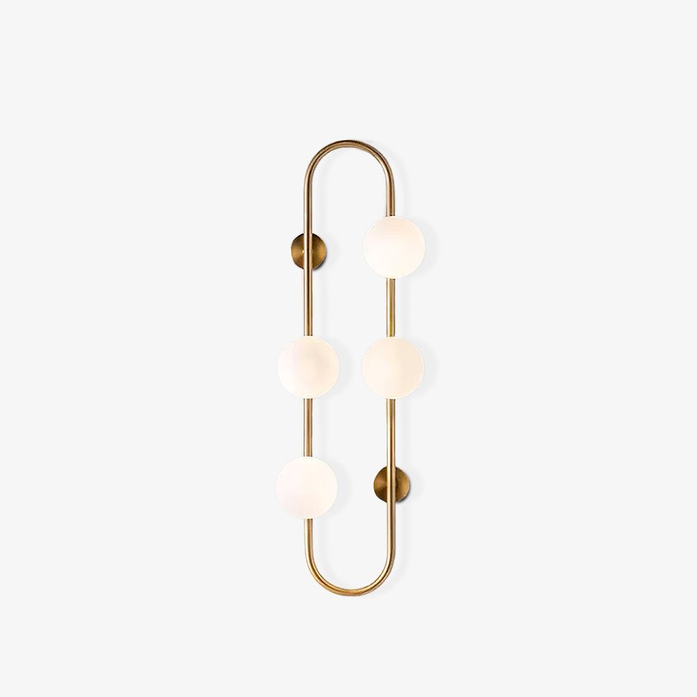Buch Wall Lamp | Metal & Glass | Gold & Black