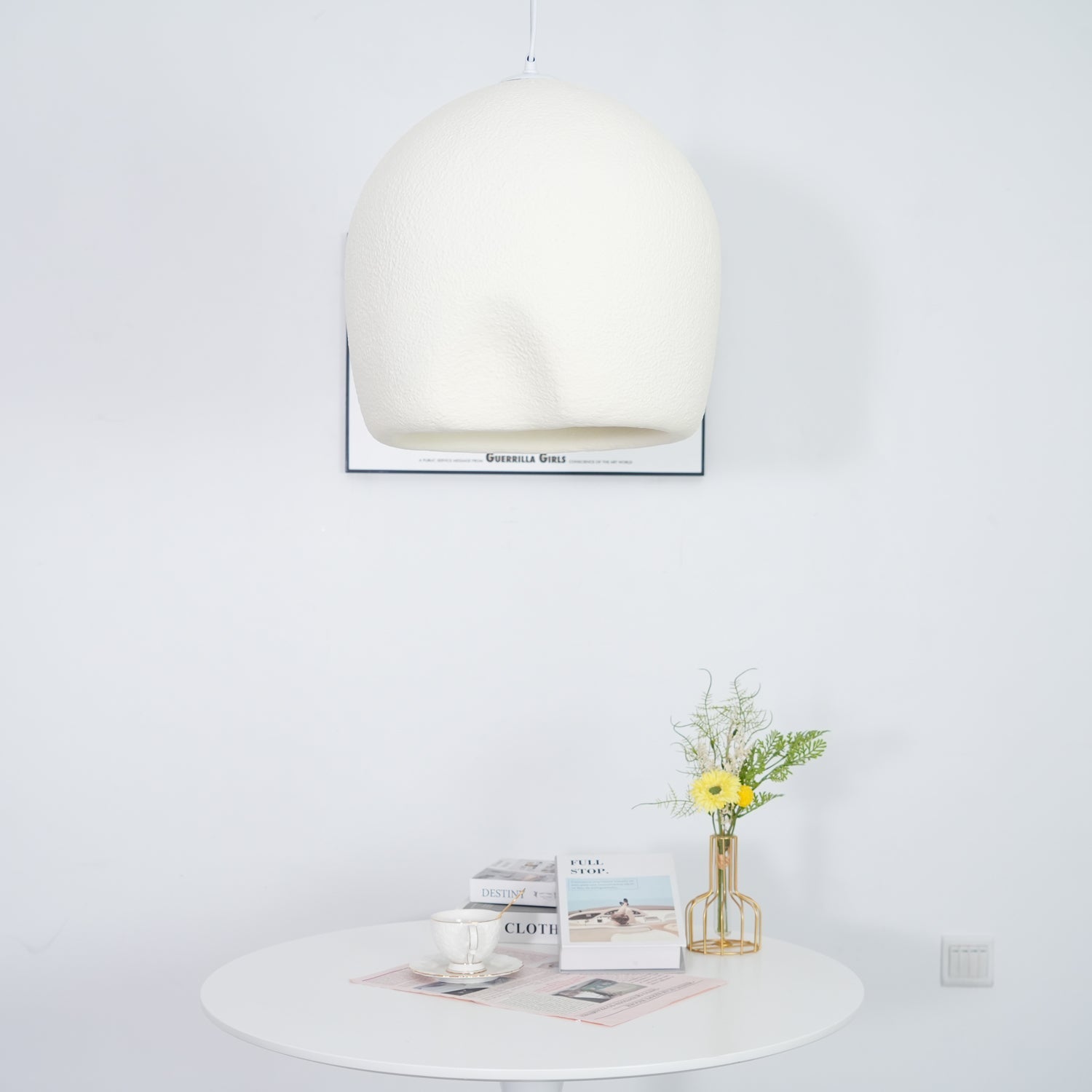 Bucket Pendant Lamp | Metal & Polystyrene | Grey