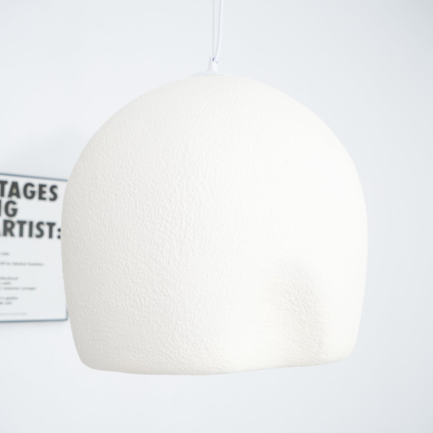 Bucket Pendant Lamp | Metal & Polystyrene | Grey