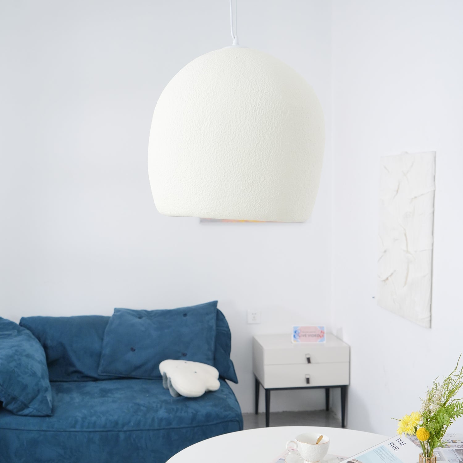 Bucket Pendant Lamp | Metal & Polystyrene | Grey