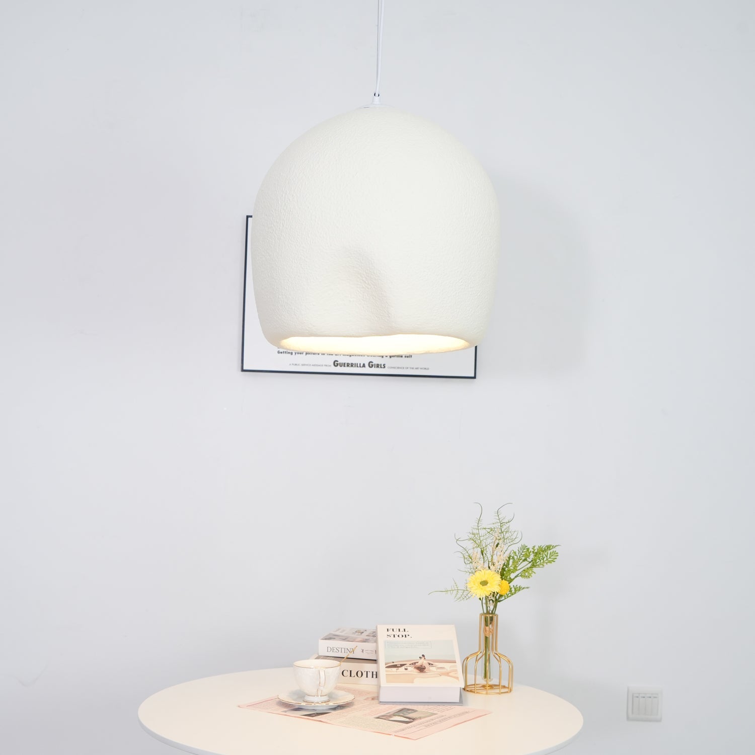 Bucket Pendant Lamp | Metal & Polystyrene | Grey