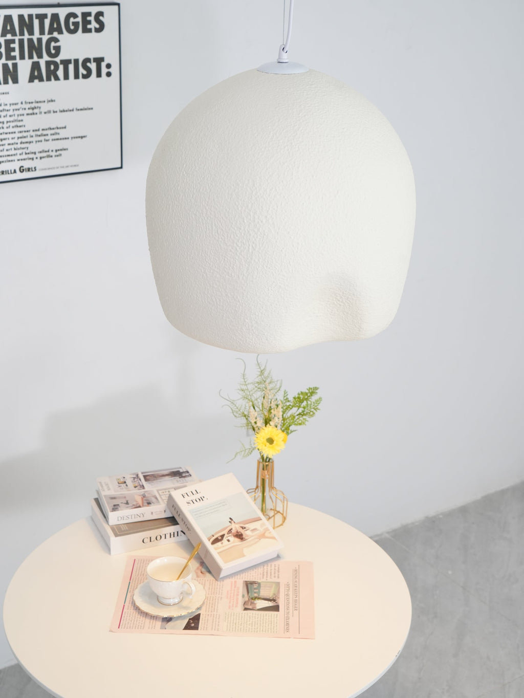 Bucket Pendant Lamp | Metal & Polystyrene | Grey
