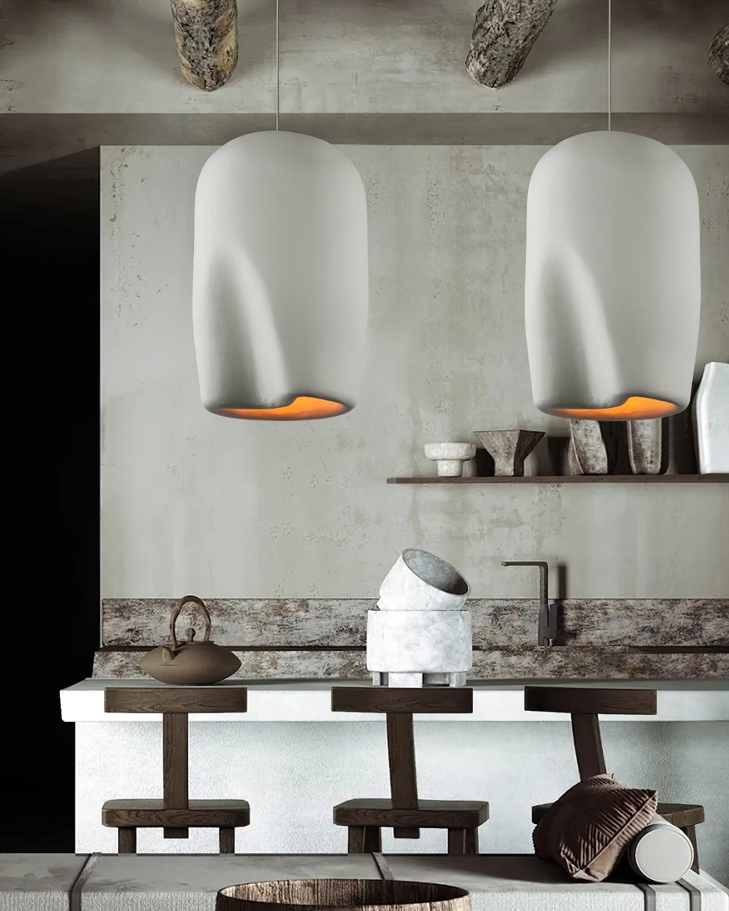Bucket Pendant Lamp | Metal & Polystyrene | Grey