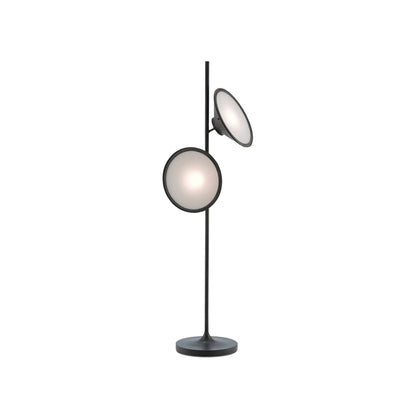 Bulat Floor Lamp | Antique Black Metal & Frosted Glass | 152cm Height