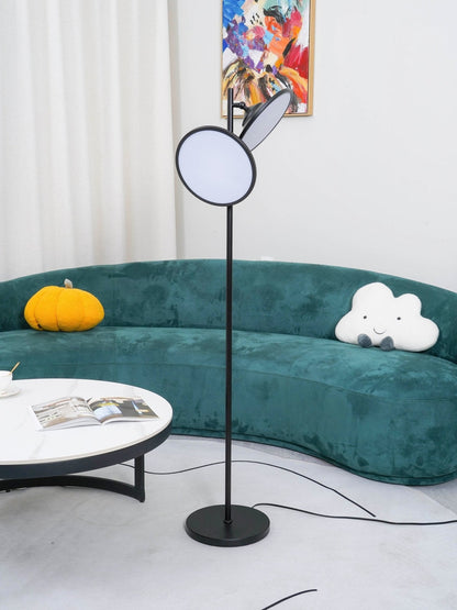 Bulat Floor Lamp | Antique Black Metal & Frosted Glass | 152cm Height