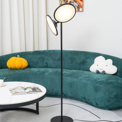 Bulat Floor Lamp | Antique Black Metal & Frosted Glass | 152cm Height