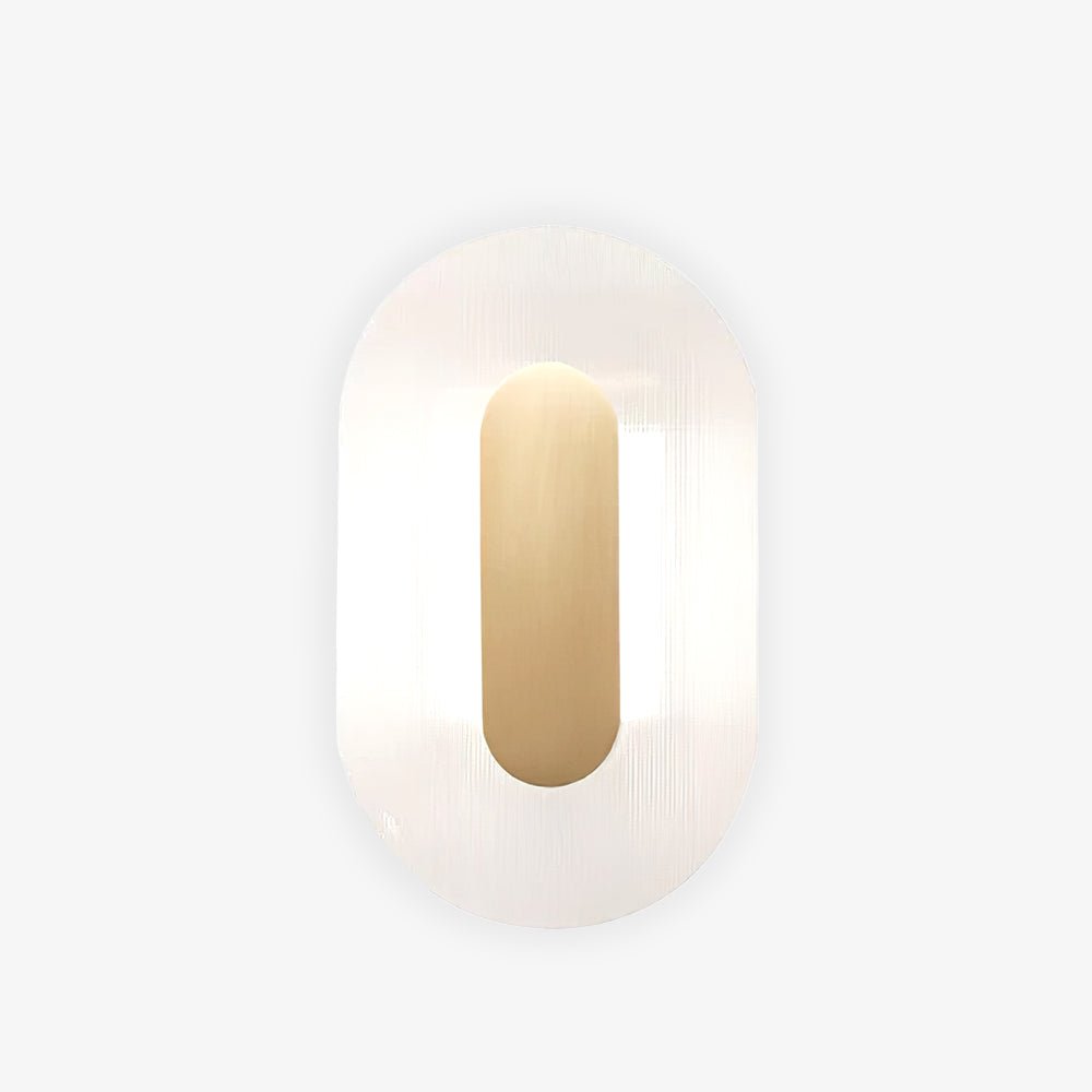 Button Wall Lamp | Brass Structure | Gold