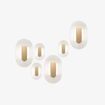 Button Wall Lamp | Brass Structure | Gold