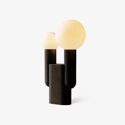 Cactus Table Lamp | Resin & Glass | Black