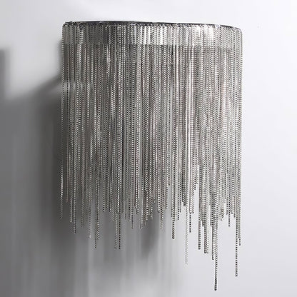 Cadena Tassel Wall Lamp | Metal & Stainless Steel | Gold or Chrome