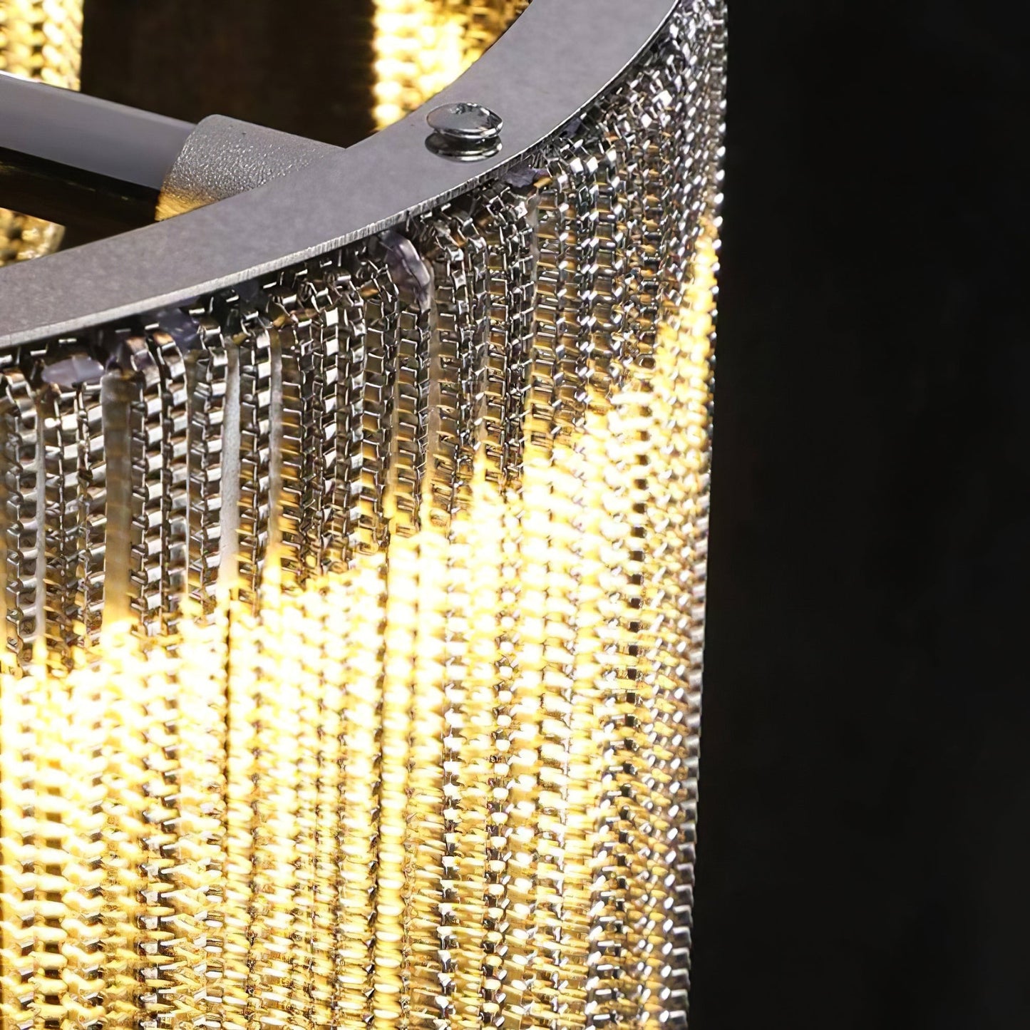 Cadena Tassel Wall Lamp | Metal & Stainless Steel | Gold or Chrome