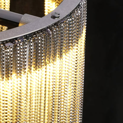 Cadena Tassel Wall Lamp | Metal & Stainless Steel | Gold or Chrome