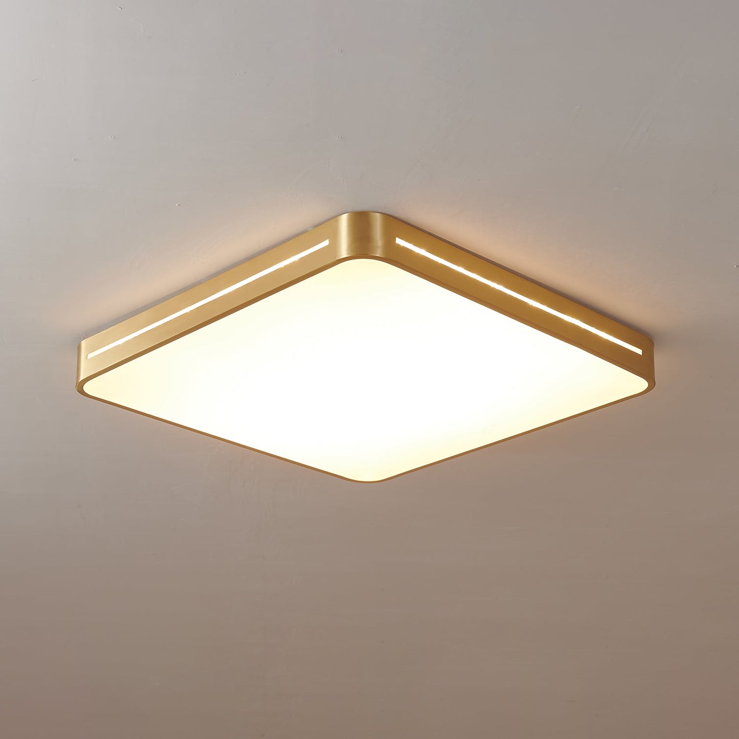 Caelum Ceiling Light | Brass & Acrylic | White