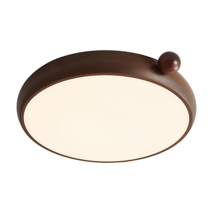 Calindra Ceiling Light | Walnut Wood Grain | 35cm/45cm