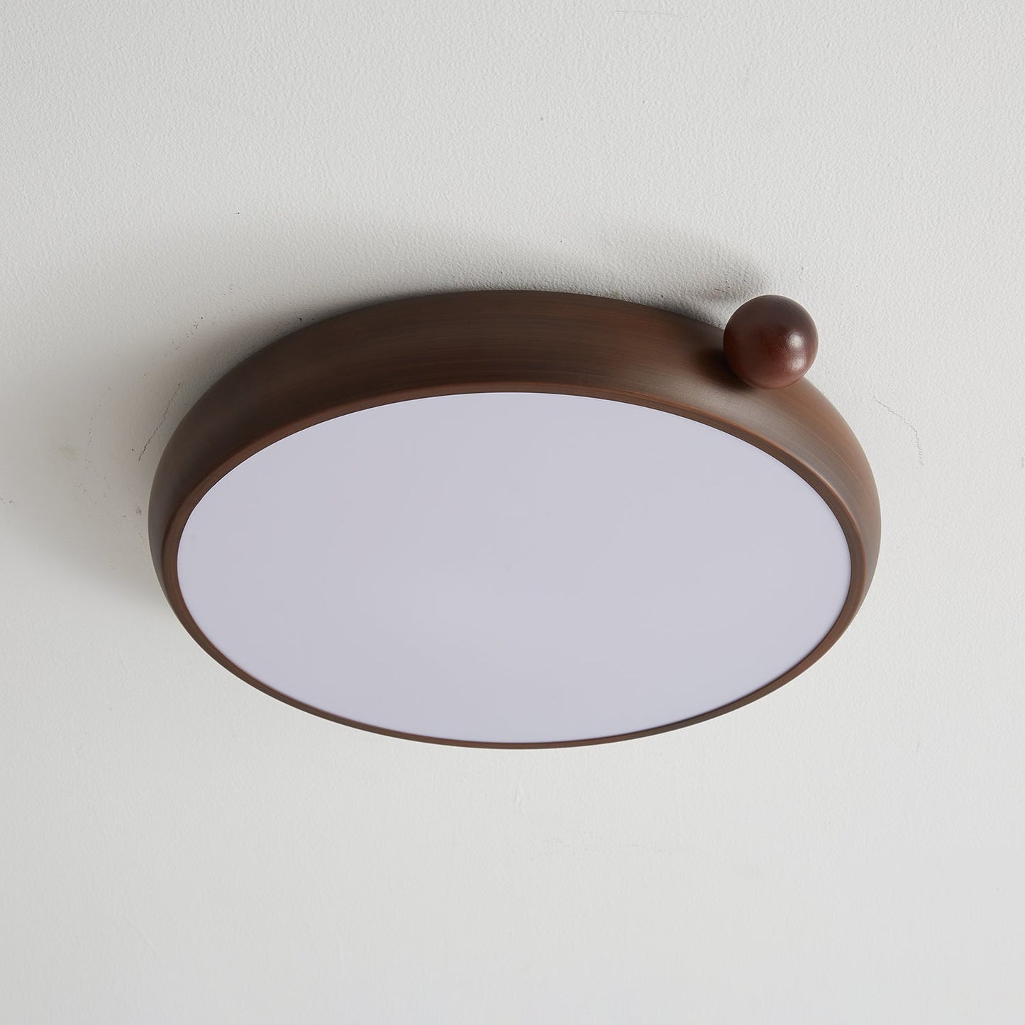 Calindra Ceiling Light | Walnut Wood Grain | 35cm/45cm