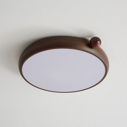 Calindra Ceiling Light | Walnut Wood Grain | 35cm/45cm