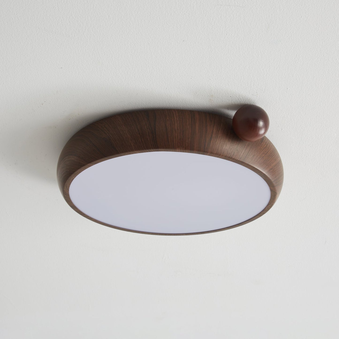 Calindra Ceiling Light | Walnut Wood Grain | 35cm/45cm