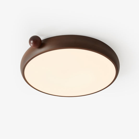 Calindra Ceiling Light | Walnut Wood Grain | 35cm/45cm