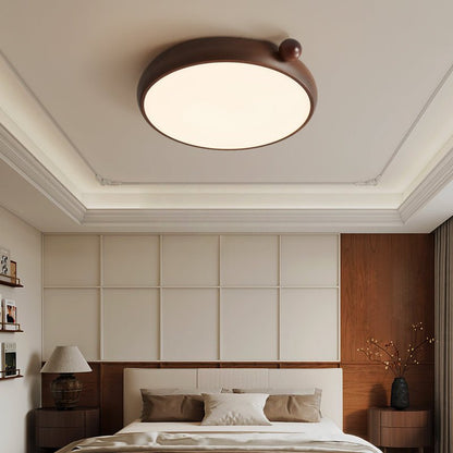 Calindra Ceiling Light | Walnut Wood Grain | 35cm/45cm