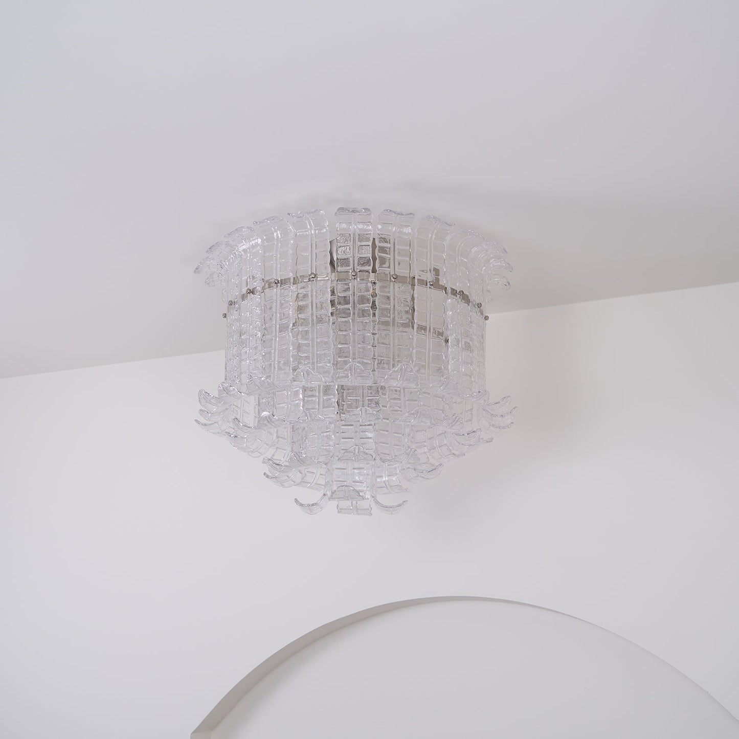 Calista Murano Glass Ceiling Lamp | Murano Glass | Chrome