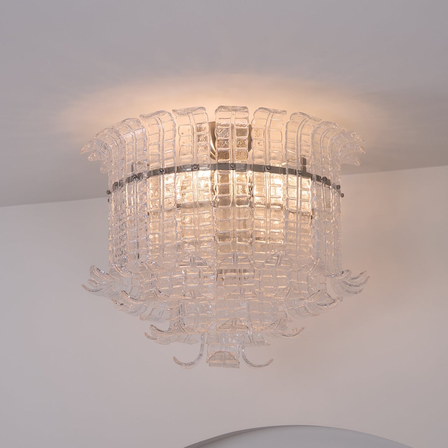 Calista Murano Glass Ceiling Lamp | Murano Glass | Chrome