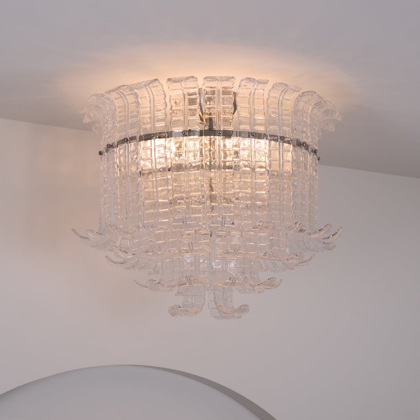 Calista Murano Glass Ceiling Lamp | Murano Glass | Chrome