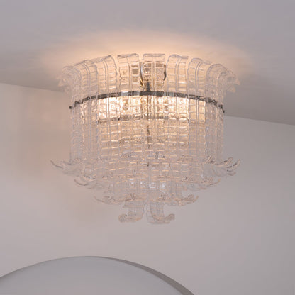 Calista Murano Glass Ceiling Lamp | Murano Glass | Chrome