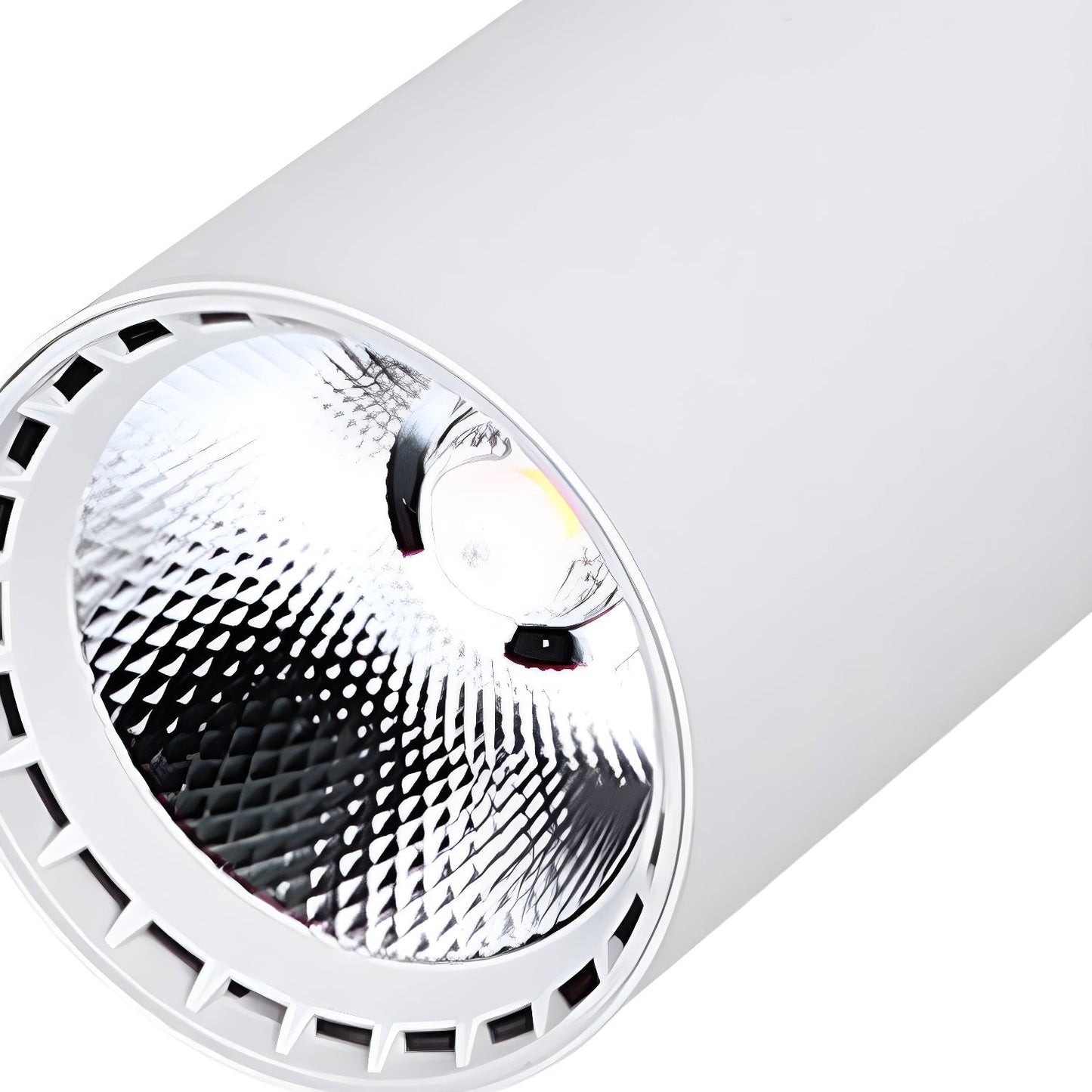 Calla Beam Spotlight | Metal, Aluminum, Acrylic | Black, White