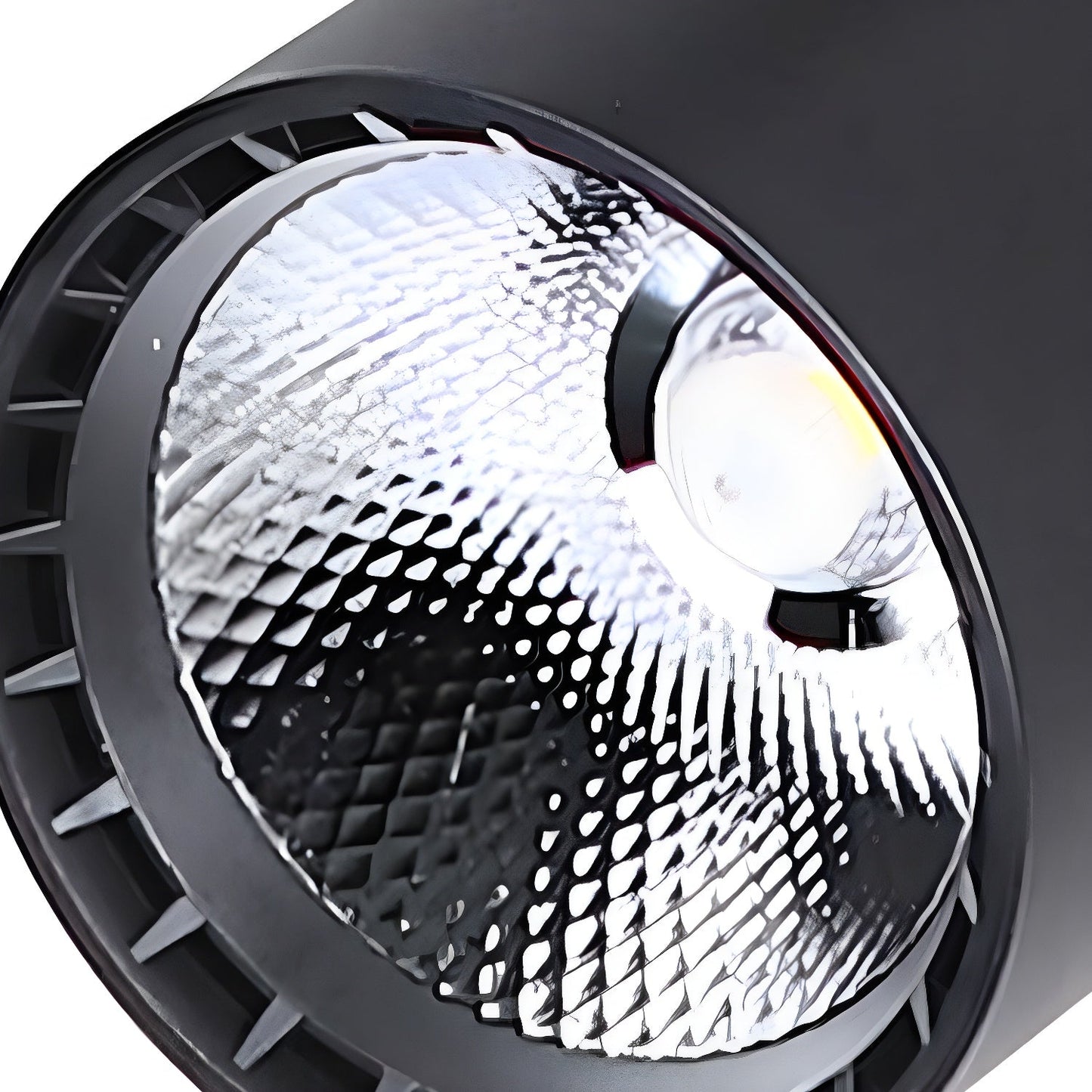 Calla Beam Spotlight | Metal, Aluminum, Acrylic | Black, White