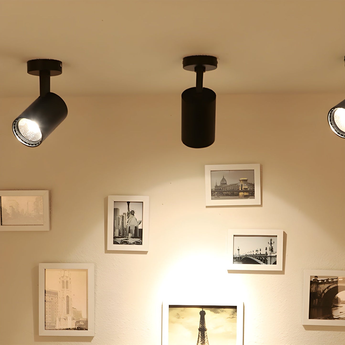 Calla Beam Spotlight | Metal, Aluminum, Acrylic | Black, White