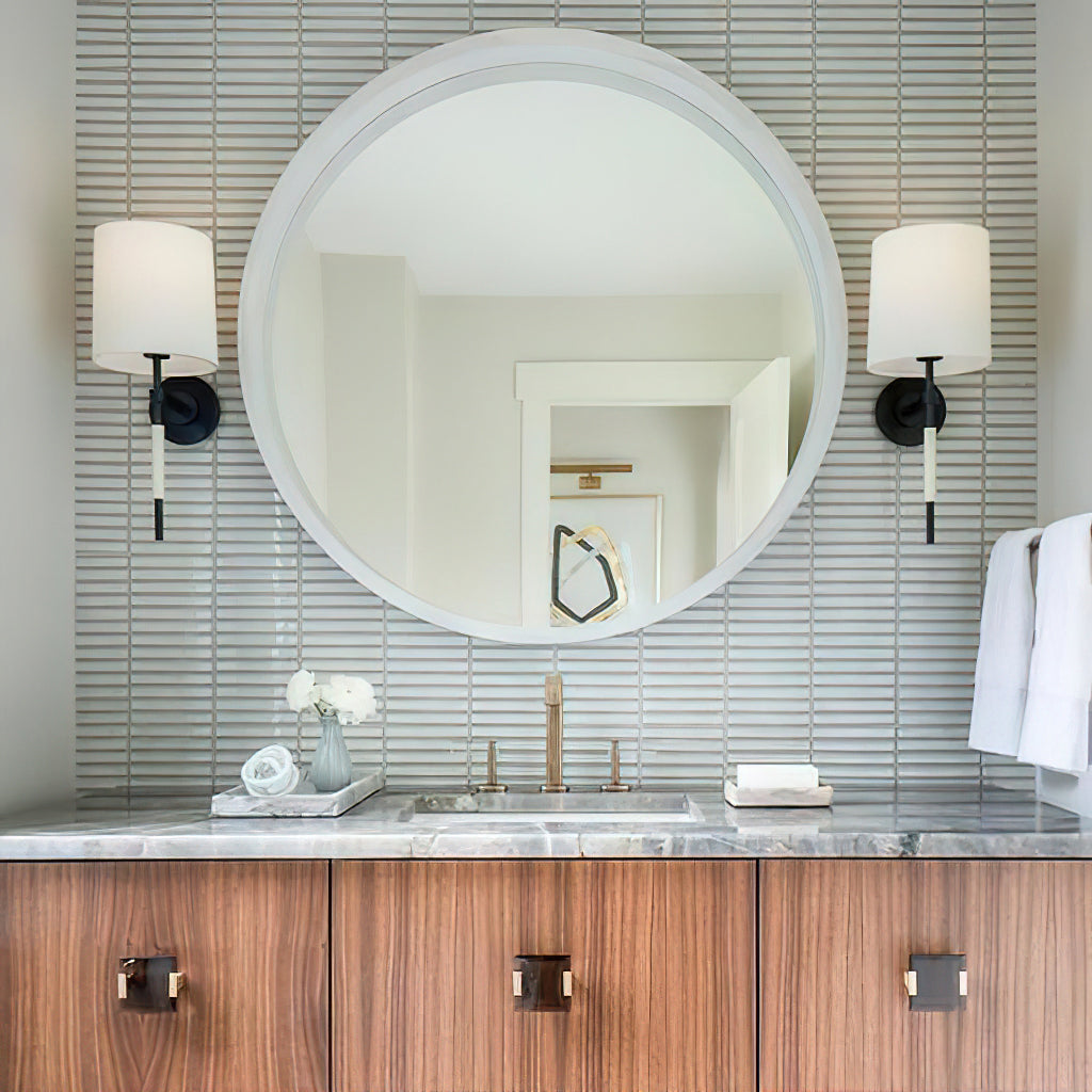 Callie Wall Lamp | Brass Finish | White Shade