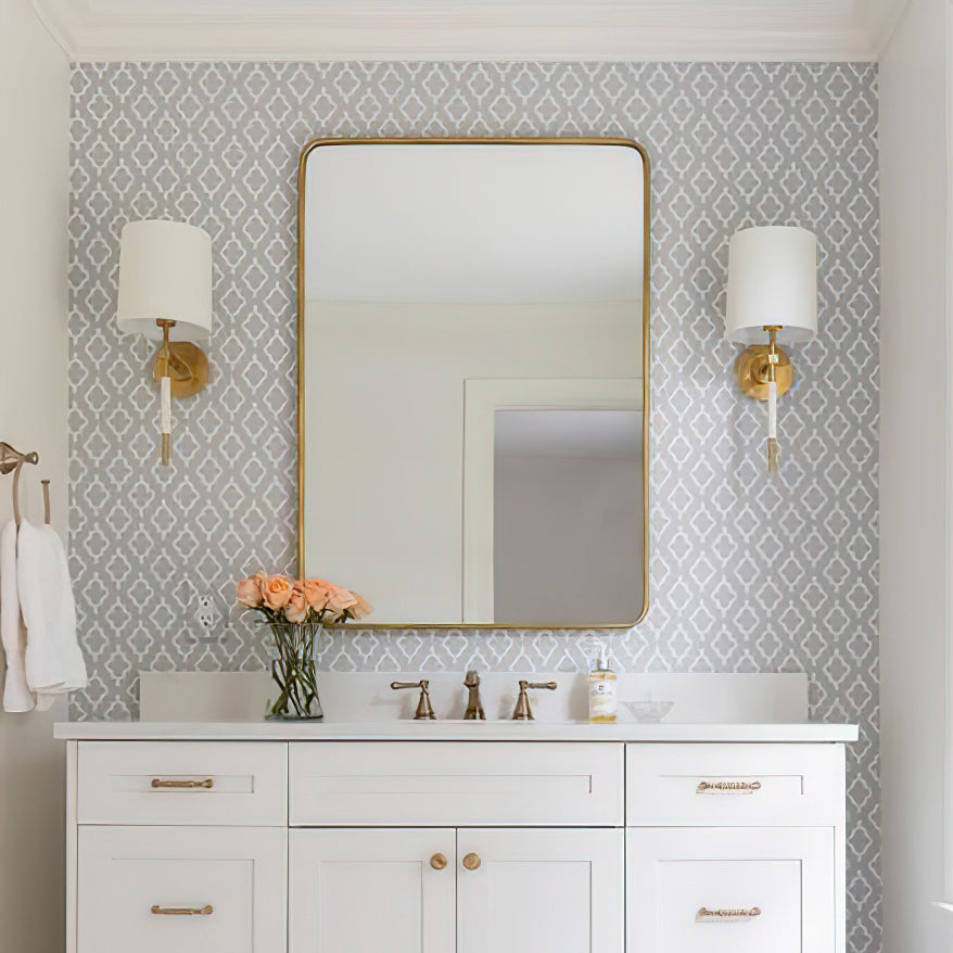 Callie Wall Lamp | Brass Finish | White Shade